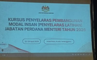 PENYERTAAN KE KURSUS PENYELARAS PEMBANGUNAN MODAL INSAN (PENYELARAS LATIHAN) JABATAN PERDANA MENTERI TAHUN 2026